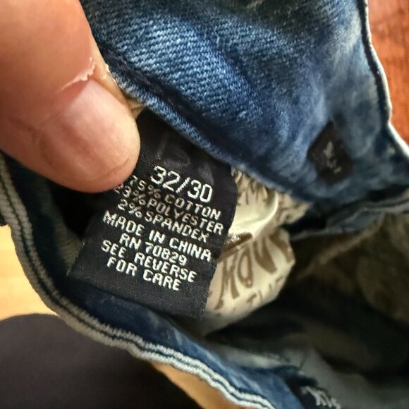 CJ Black Premium Denim Distressed Skinny Jeans Mens Size 32x30 Moto Biker Blue - Picture 10 of 10